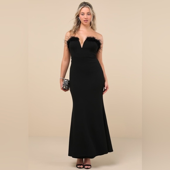 Lulu's Black Strapless Maxi Dress - Picture 8 of 9